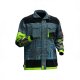 Men's Circuit Board Print Workwear Jacket with Tech-Style Neon Details